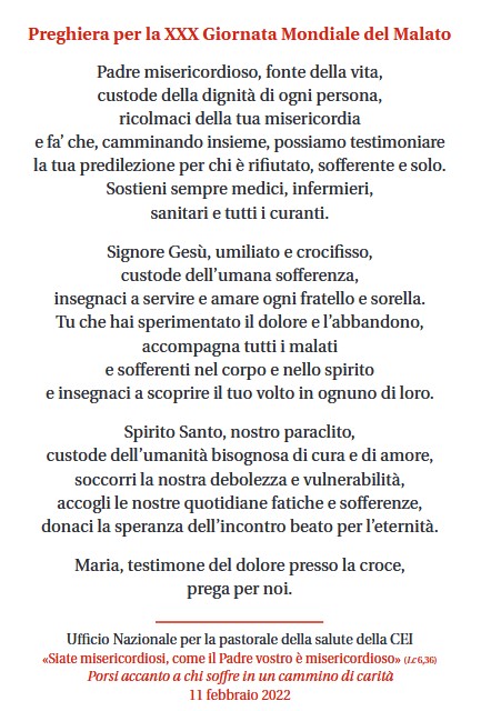 2022 giornatamondialedelmalato preg01