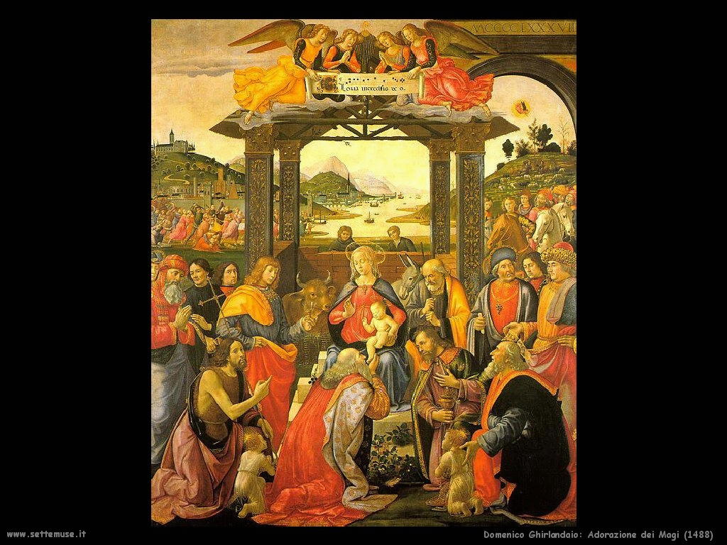 domenico ghirlandaio 007 adorazione dei magi 1488