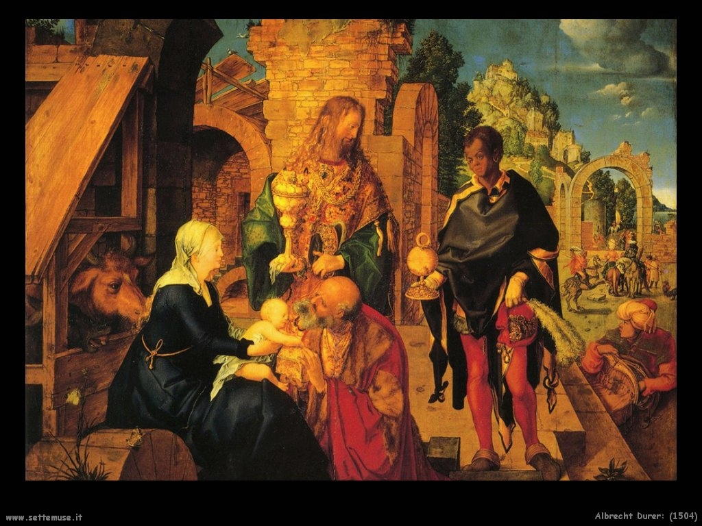 durer albrecht F2007 visita dei re magi 1504