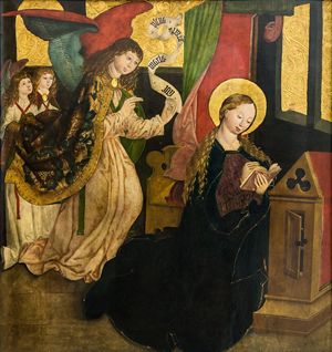 Maestro di Seitenstetten, Annunciazione, 1490 circa 2021 03 25 annunciazione del signore 2
