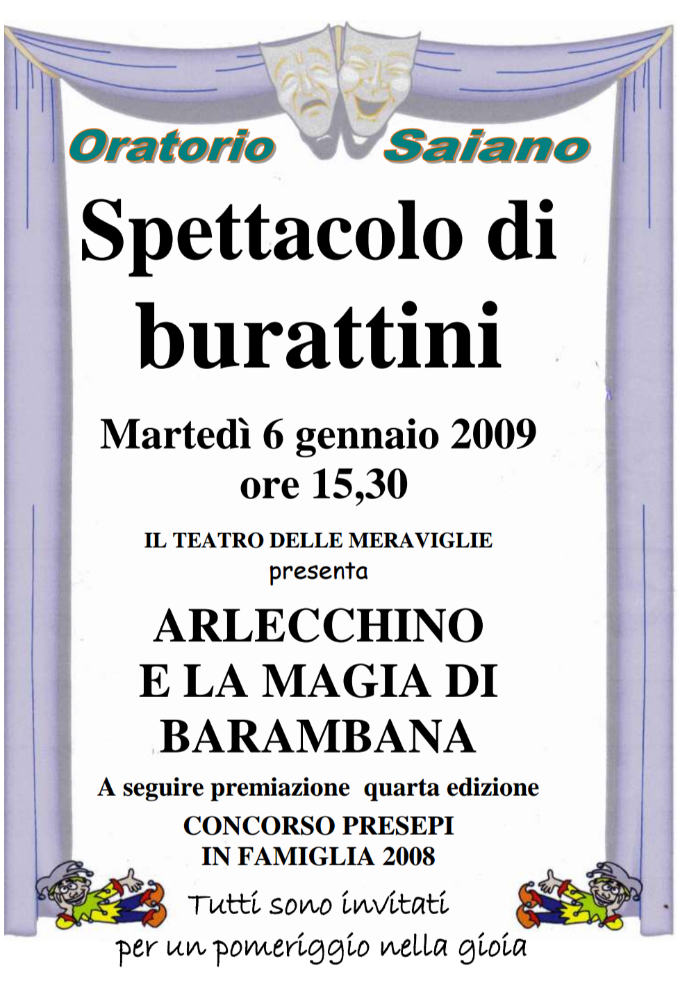 2009 01 06 spettacolo burattini
