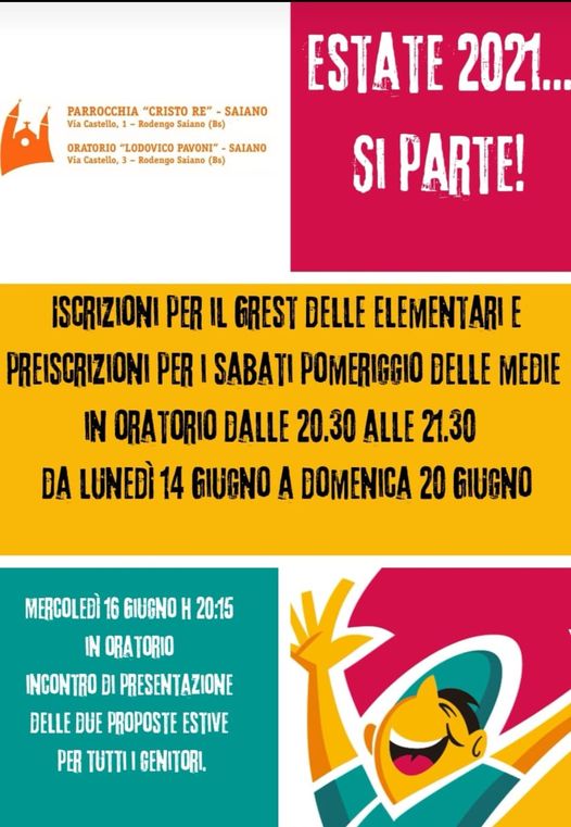 2021 grest iscrizioni