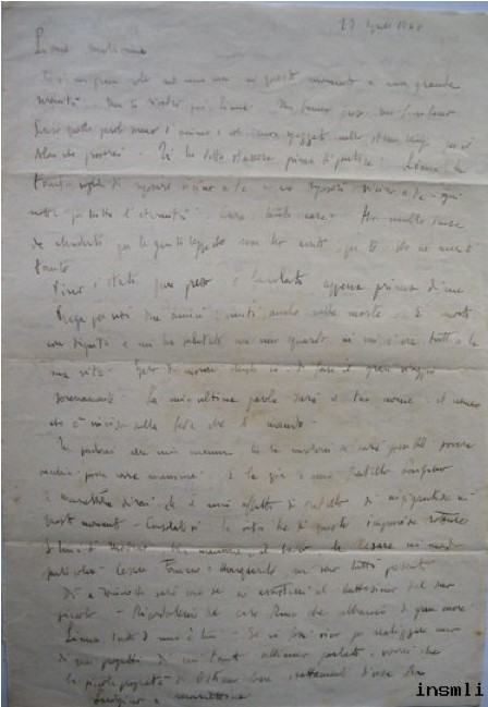 lettera fronte