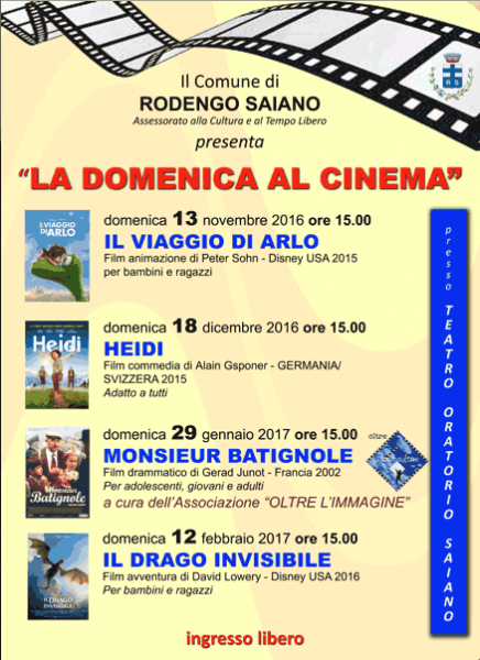 2016 11 13 domenicalcinema